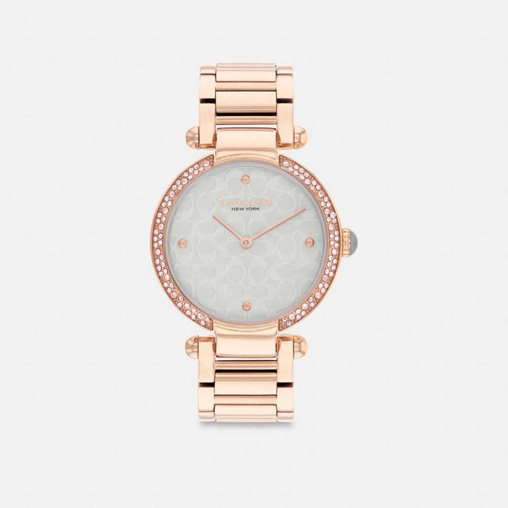 Rose Gold Coach Cary 34 Mm Women Watches | SG_CH34742