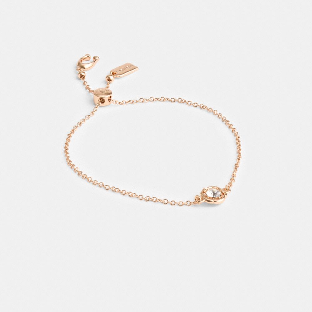 Rose Gold Coach Halo Tea Slider Women Bracelets | SG_CH89295