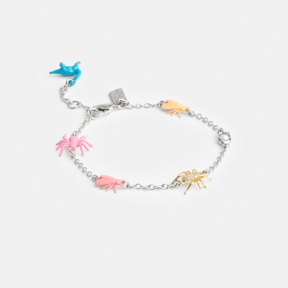 Silver Coach Bug Charm Women Bracelets | SG_CH72471