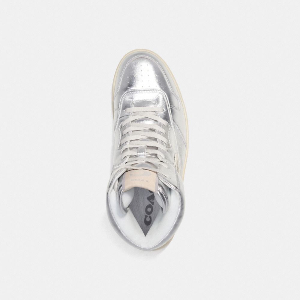 Silver Coach C202 High Top Women Sneakers | SG_CH76152