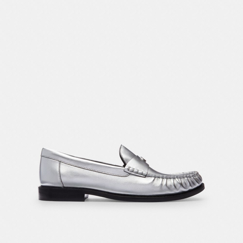 Silver Coach Jolene Women Loafers | SG_CH91012