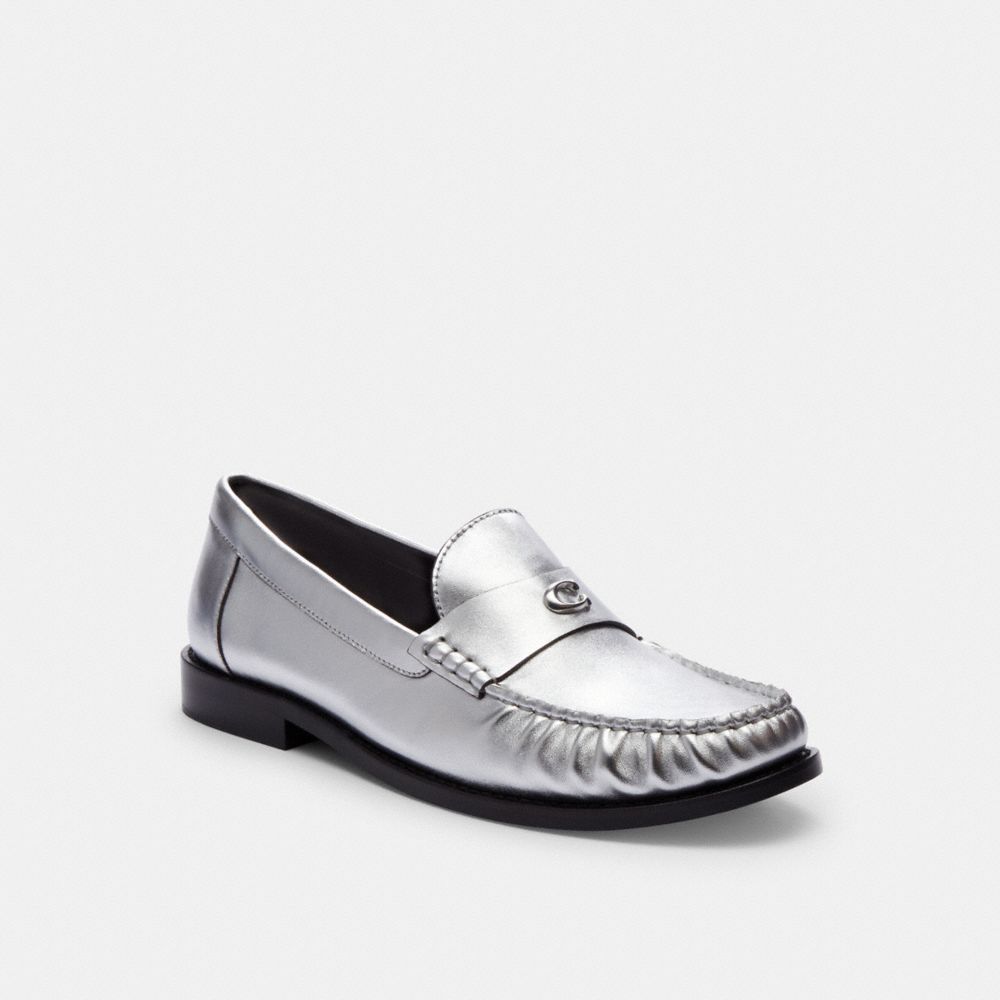 Silver Coach Jolene Women Loafers | SG_CH91012