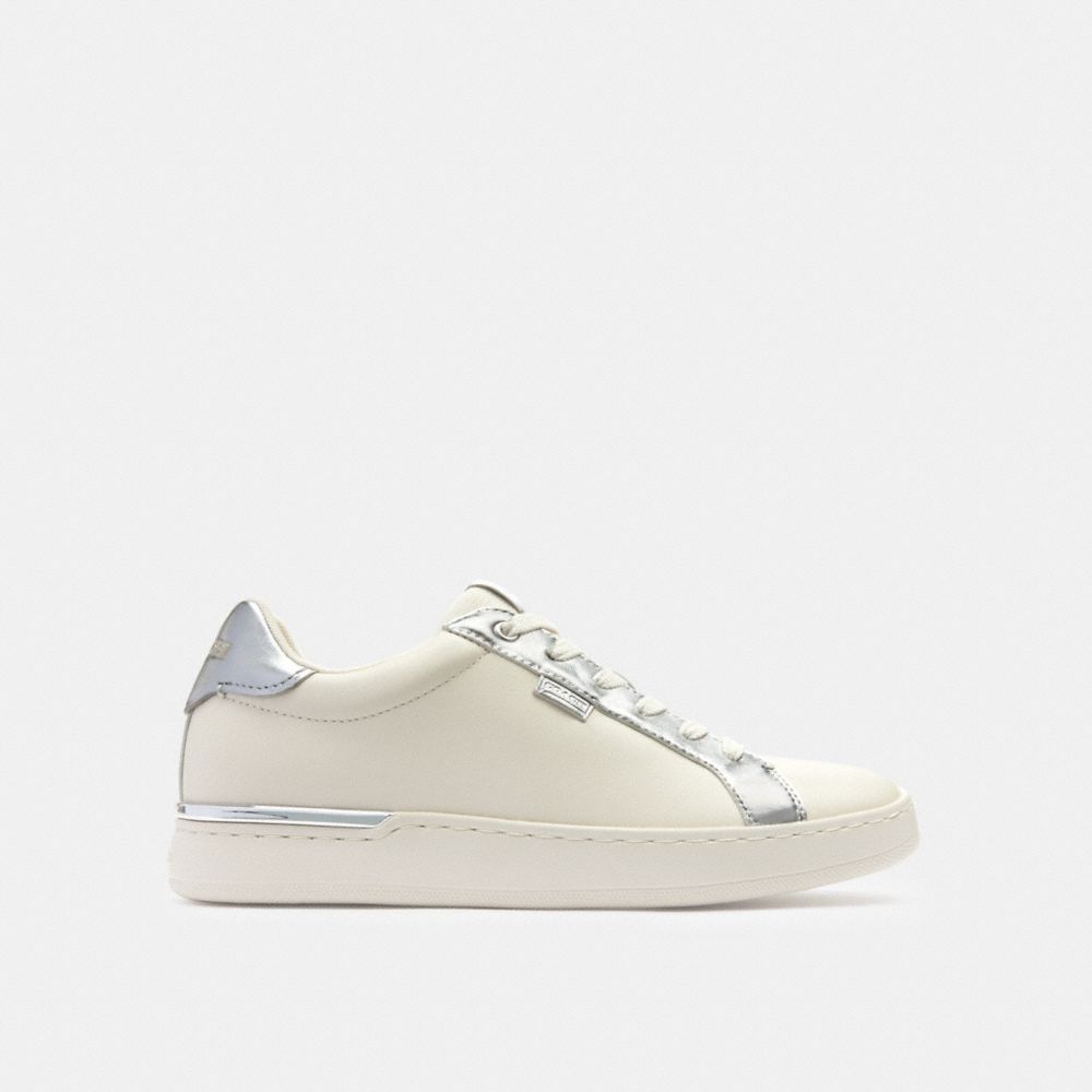 Silver Coach Lowline Low Top Chalk Women Sneakers | SG_CH87708