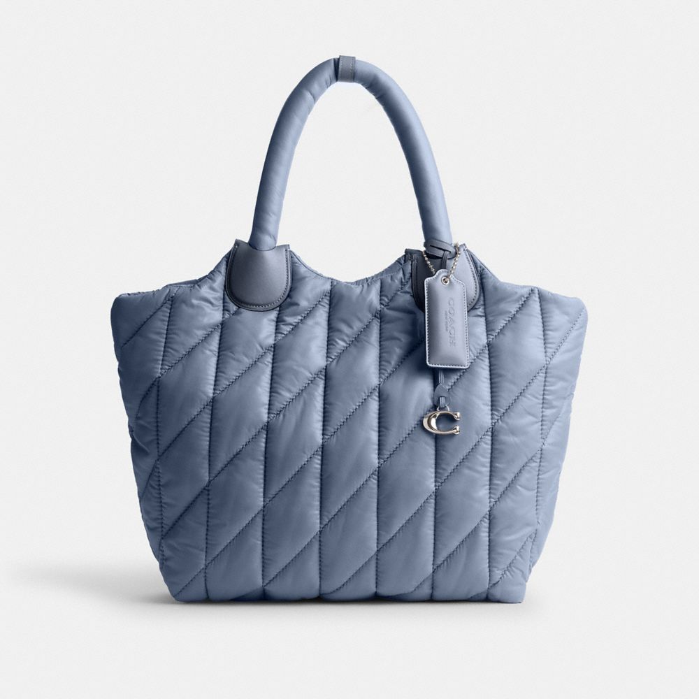 Silver / Blue Coach Iris Women Tote Bag | SG_CH13108