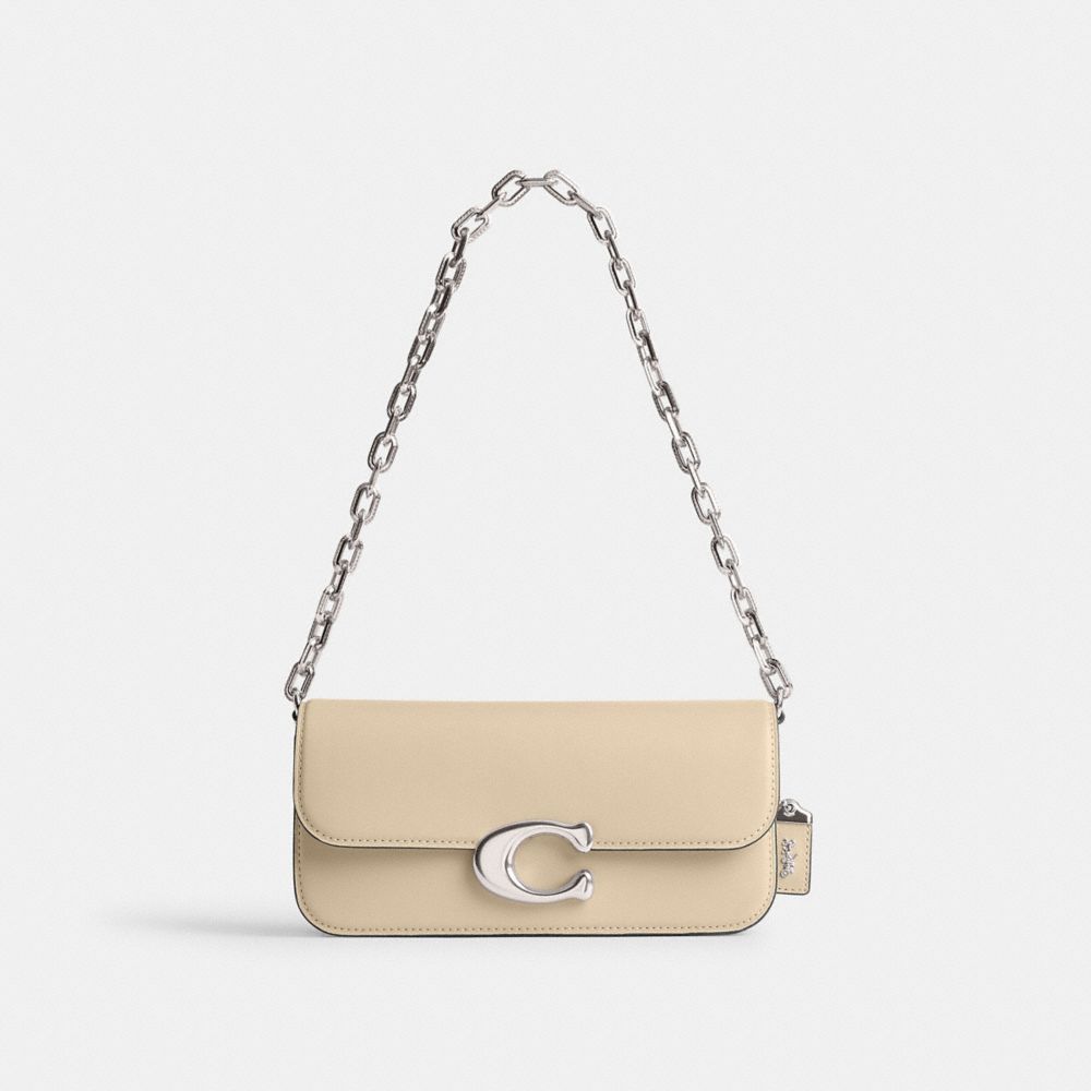 Silver / White Coach Idol 23 Women Shoulder Bags | SG_CH63757