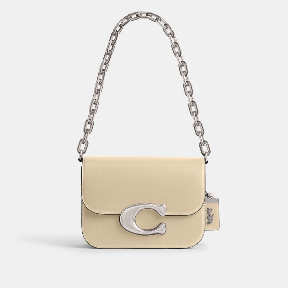 Silver / White Coach Idol Women Shoulder Bags | SG_CH40968