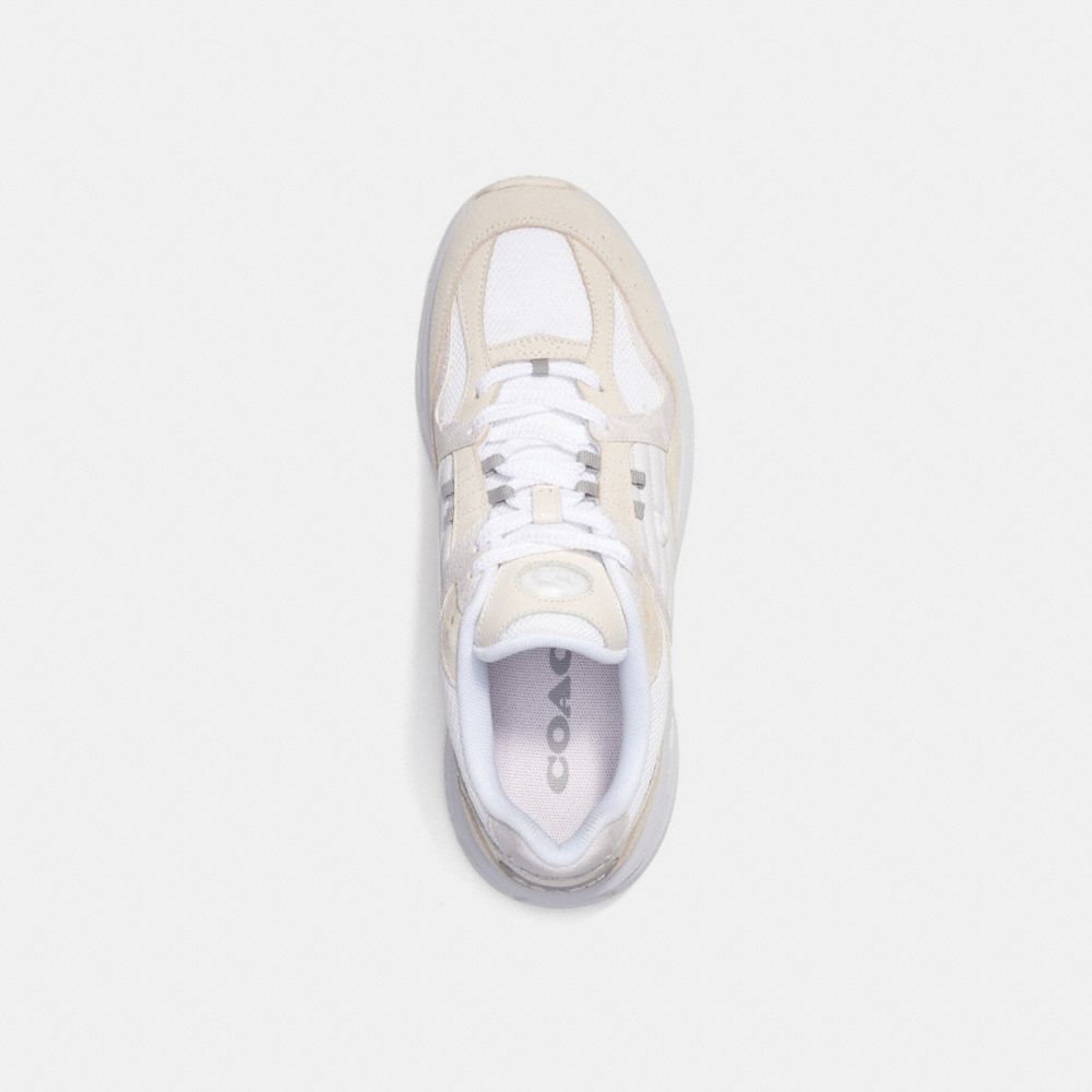 White Coach C301 With Signature Canvas Chalk Men Sneakers | SG_CH66281