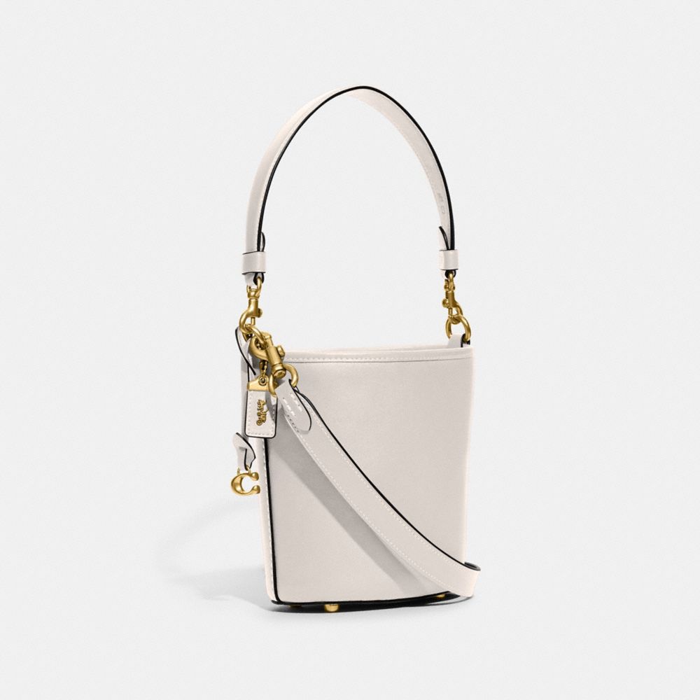 White Coach Dakota Bucket 16 Glovetanned Leather Women Shoulder Bags | SG_CH86779