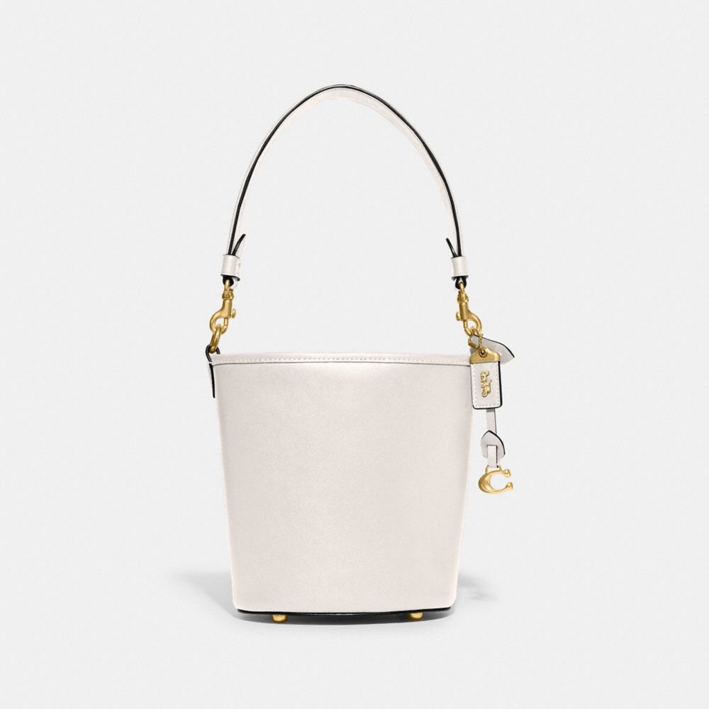 White Coach Dakota Bucket 16 Glovetanned Leather Women Shoulder Bags | SG_CH86779