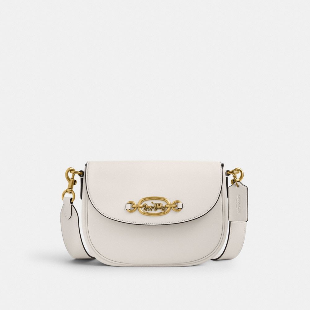 White Coach Harley Brass Women Crossbody Bags | SG_CH88654