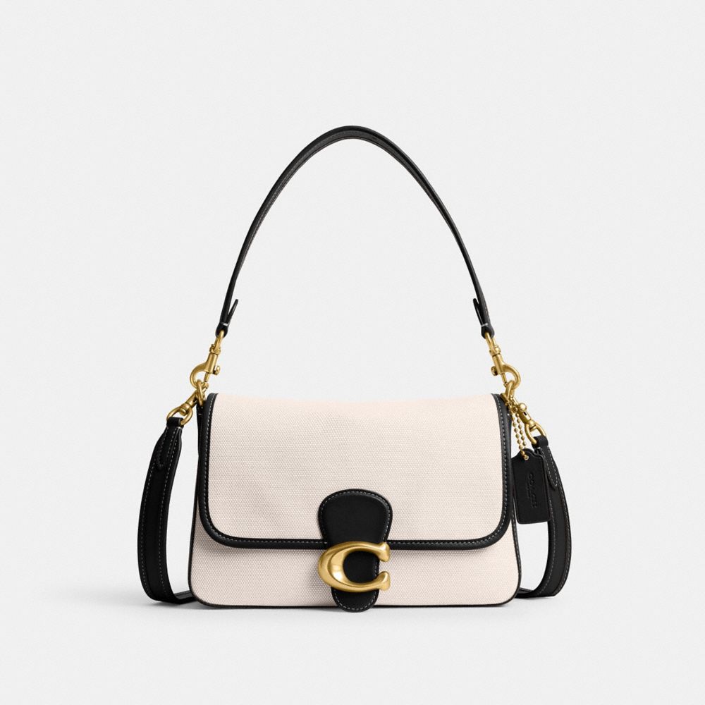 White Coach Soft Tabby Brass Women Shoulder Bags | SG_CH20599